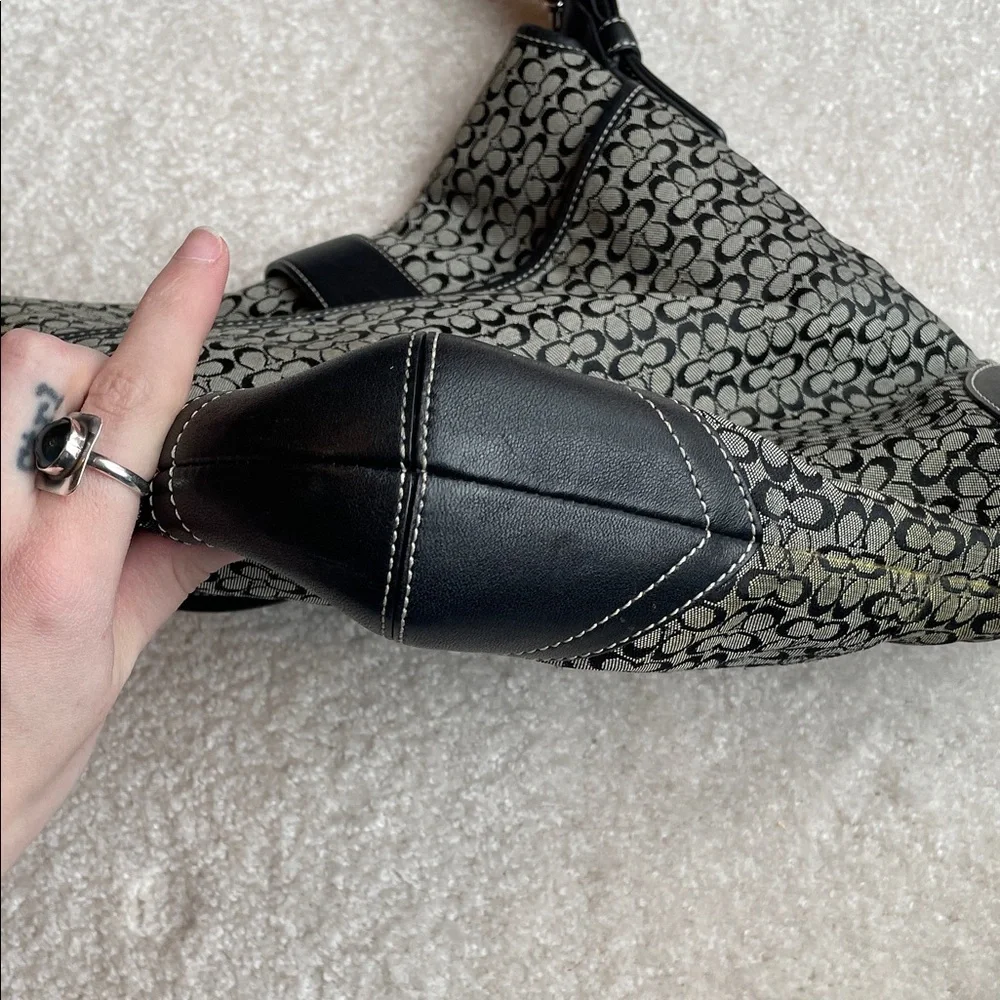 Coach Monogram Shoulder Bag - Picture 8 of 12
